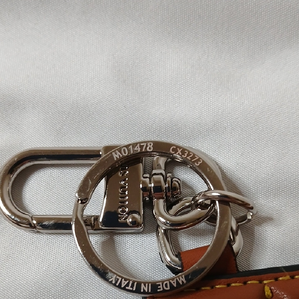 Louis Vuitton Brown Chocolate Bar Key Chain - Picture 2 of 3